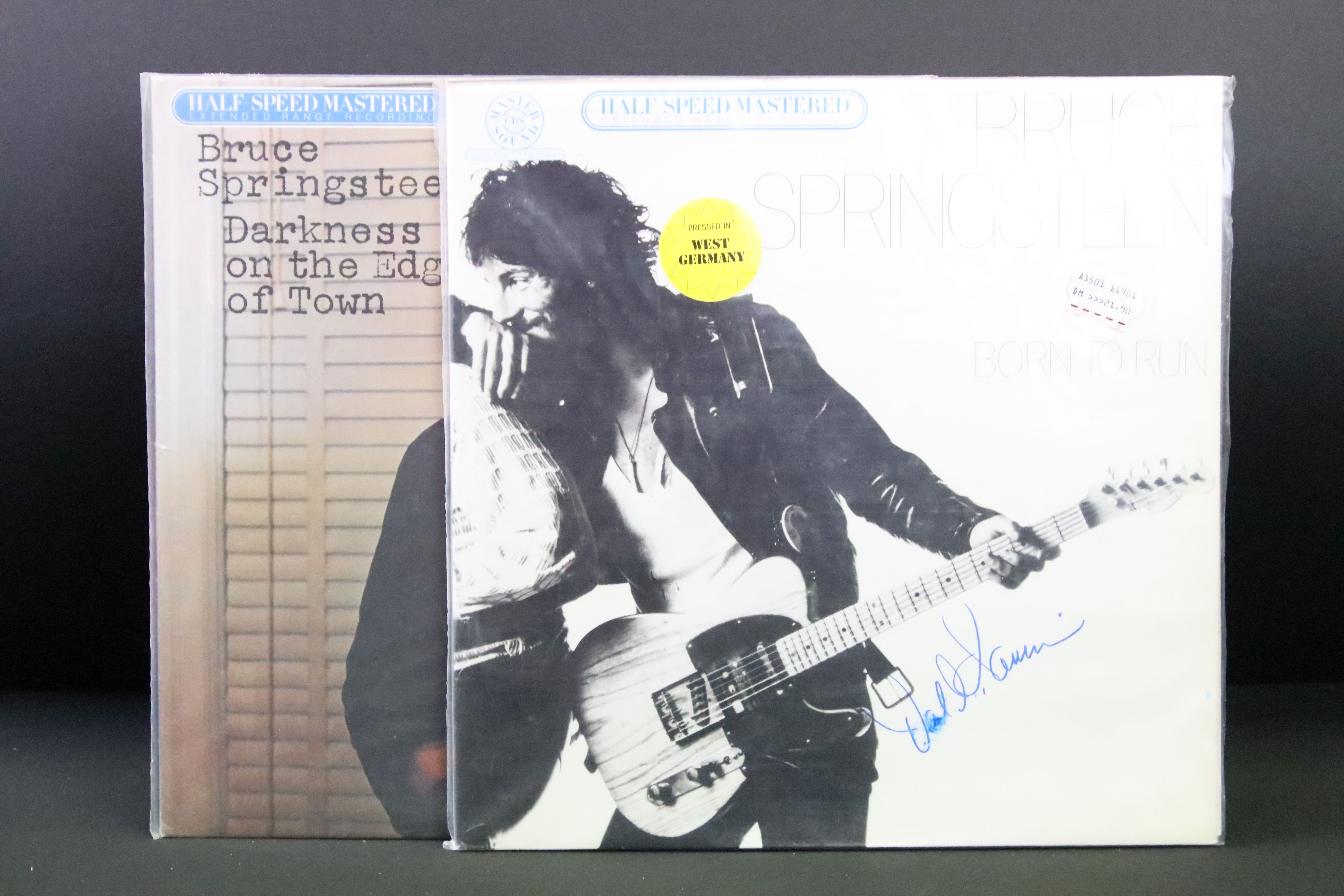 Vinyl / Autograph - 2 Bruce Springsteen Half Speed Mastered albums to include: Born To Run (CBS