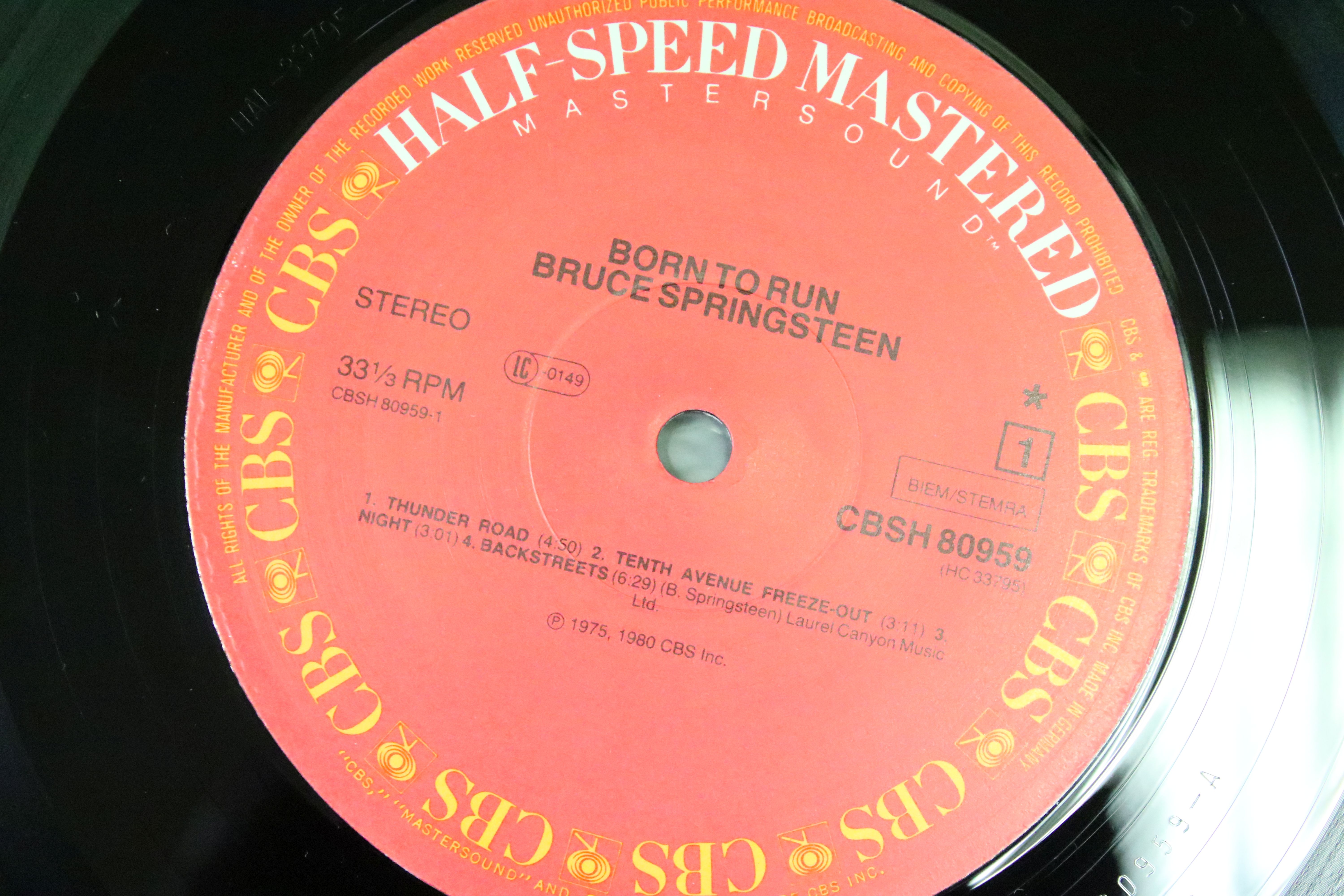 Vinyl / Autograph - 2 Bruce Springsteen Half Speed Mastered albums to include: Born To Run (CBS - Image 4 of 9