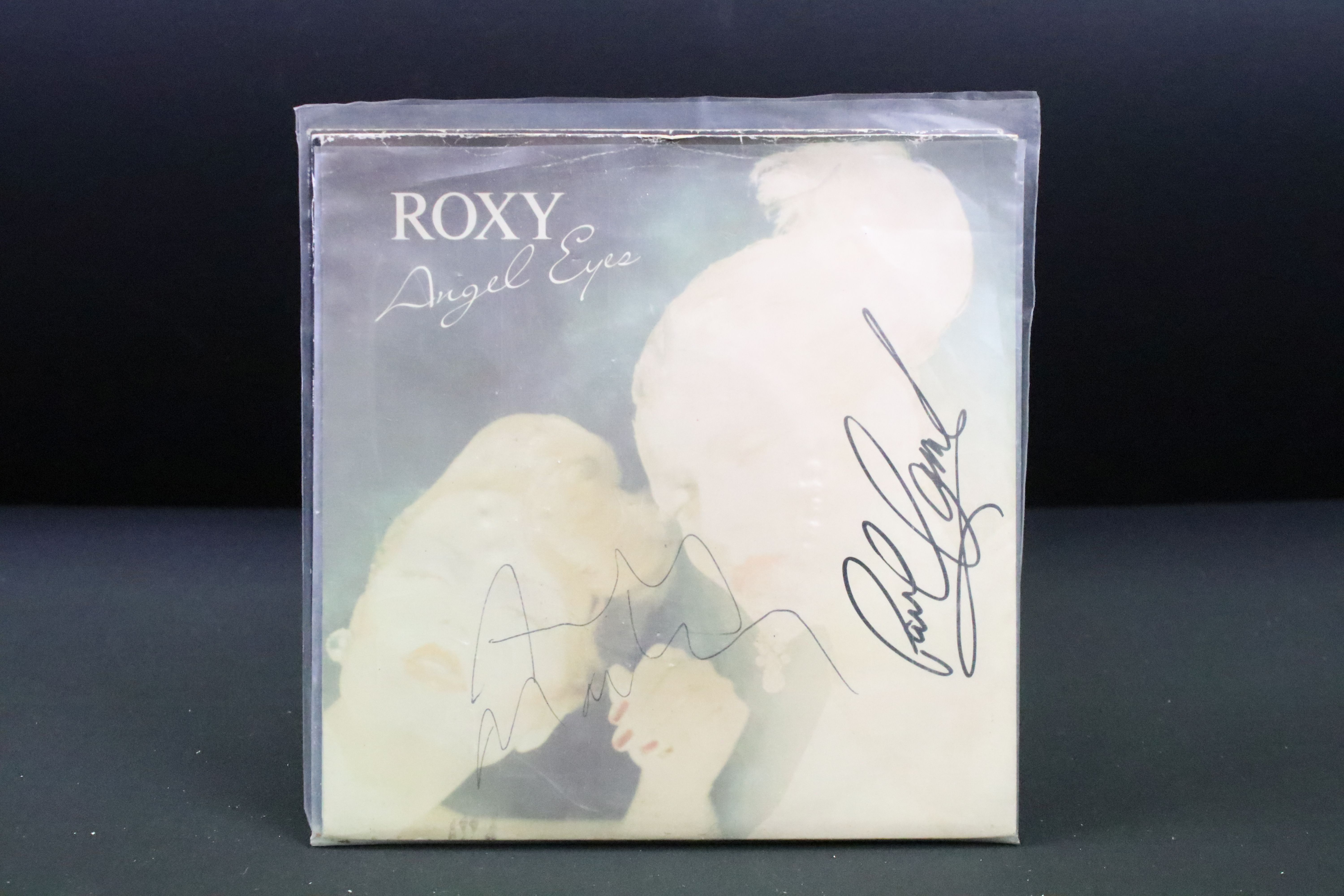 Vinyl / Autographs - 5 Roxy Music 7” singles signed by 2 or more members to include: Angel Eyes ( - Image 2 of 6