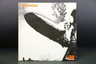 Vinyl - Led Zeppelin I LP on Atlantic Records 588171. Version 8 orange sleeve lettering, plum labels