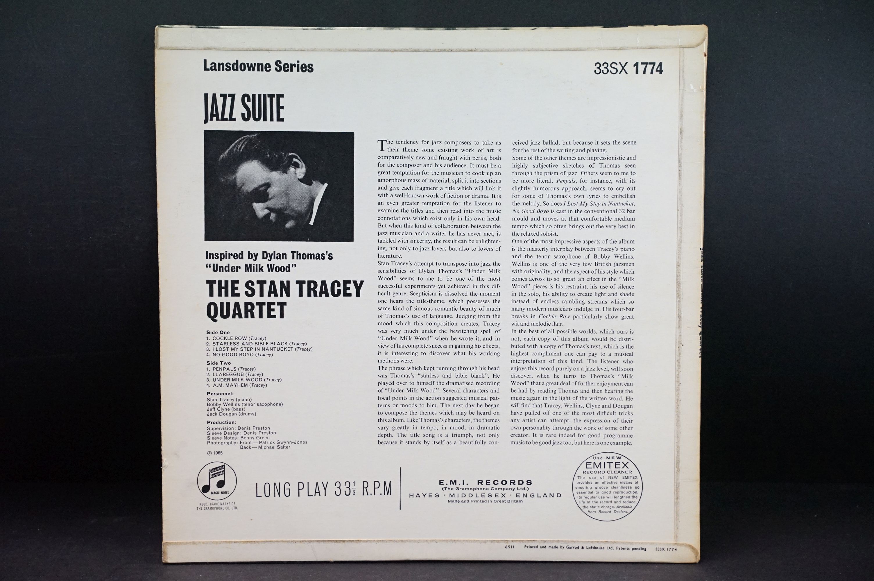 Vinyl - Jazz - The Stan Tracey Quartet – Jazz Suite (Inspired By Dylan Thomas's Under Milk Wood). - Image 6 of 6