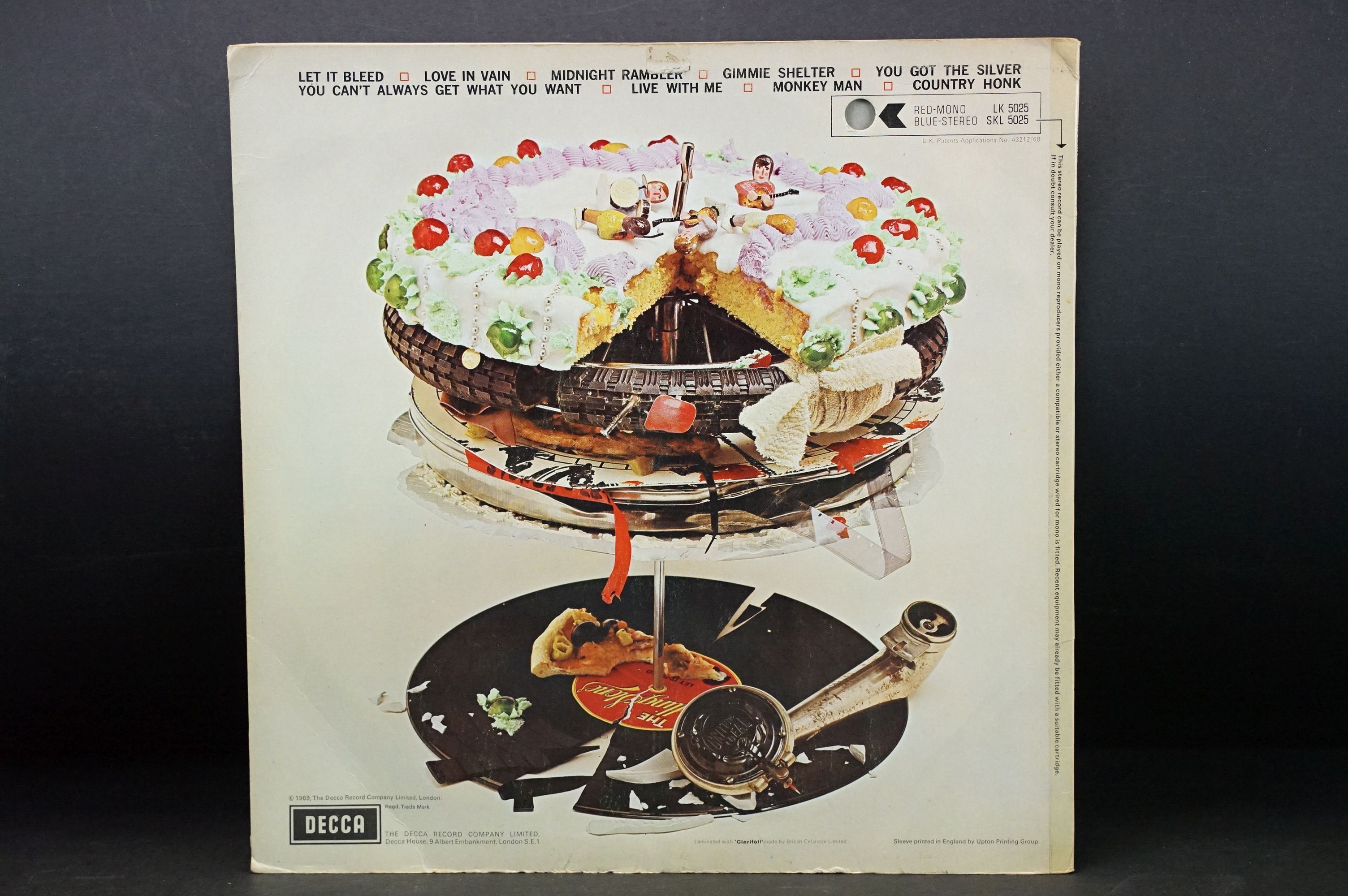 Vinyl - Rolling Stones Let It Bleed on Decca Records LK 5025. Mono pressing with unboxed Decca - Image 6 of 6