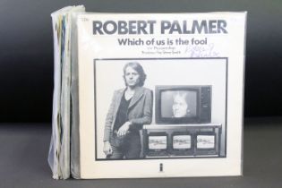 Vinyl / Autographs - 9 x 12” singles all signed by Robert Palmer, including foreign pressing.