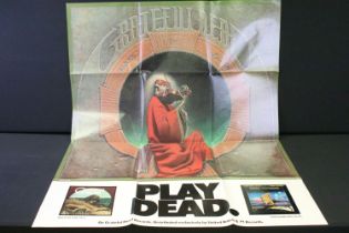 Memorabilia - Original 1975 Grateful Dead Blues For Allah promotional poster W84cm H107cm. Vg