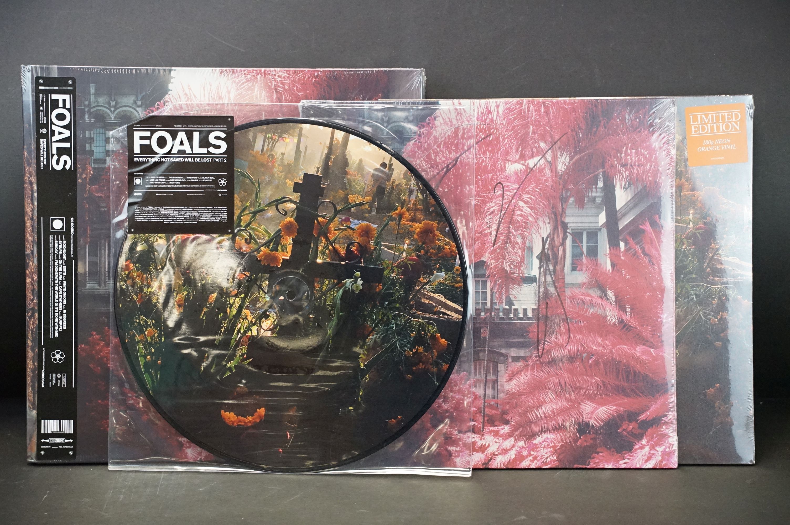 Vinyl & Autographs - 4 sealed Foals LPs to include Everything Not Saved Will Be Lost ltd edition