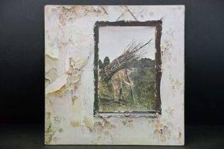Vinyl - Led Zeppelin IV LP on Atlantic Records, 2401012. UK 1971 5th version, B-side has title