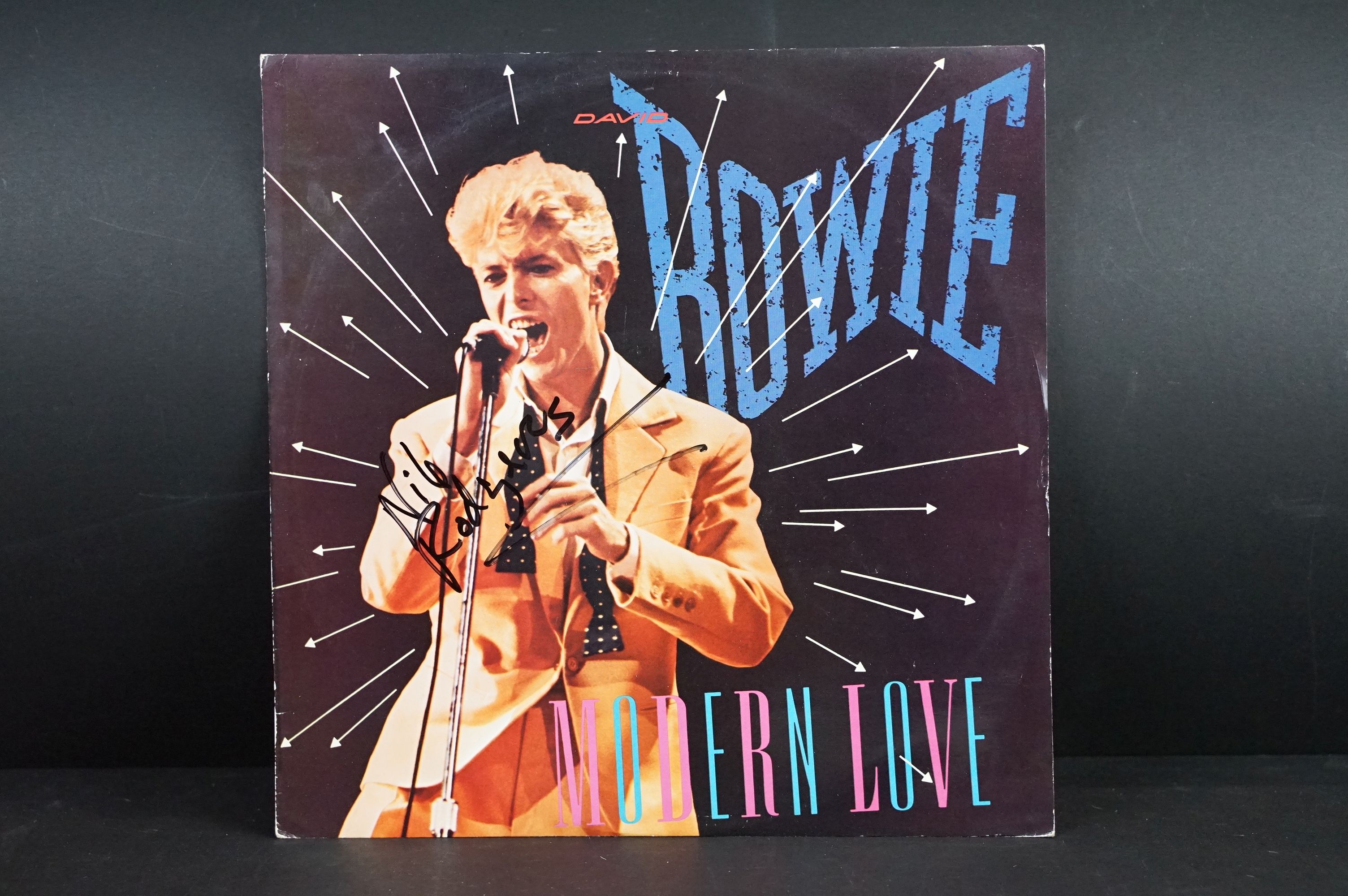 Vinyl / Autographs - 7 signed David Bowie 12” singles including demo promos, to include: Let’s Dance - Image 6 of 8