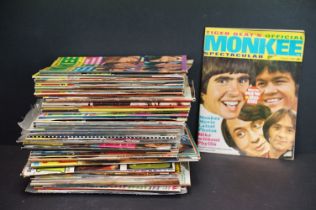 Memorabilia - Over 50 1960s magazines relating to The Monkees to include Tiger Beat, Fave, Monkees