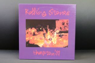 Vinyl - The Rolling Stones – Hampton ’81, EU 1991 private pressing triple box set, one blue vinyl,
