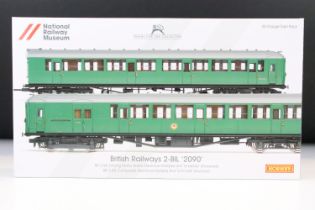 Boxed Hornby OO gauge National Railway Museum R3177 British Railways 2-BIL 2090 Train Pack, complete
