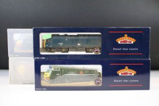 Four boxed Bachmann OO gauge locomotives to include 32412 Class 25/2 Diesel 25083 BR Blue weathered,