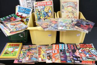 Comics - A large collection of comics, mainly 2000AD / Judge Dredd (including 1980s/90s), also to