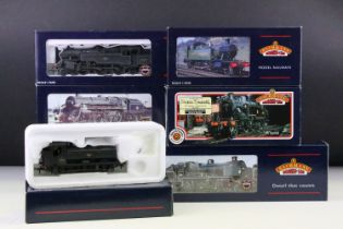 Seven boxed Bachmann OO gauge locomotives to include 32506 Standard Class 5MT 73110 The Red