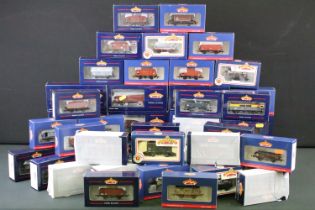 52 Boxed Bachmann OO gauge items of rolling stock to include 38553 Midland Brake Van LMS Bauxite