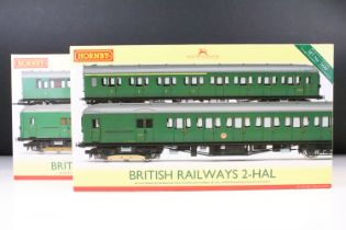 Two boxed Hornby OO gauge train packs to include R3162A British Railways 2 BIL 2142 and R3290A