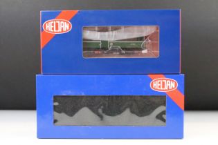 Two boxed Heljan OO gauge locomotives to include 88021 AC Cars W79977 BR dark green livery with