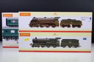 Two boxed Hornby OO gauge locomotives to include R2581 BR 4-6-0 Class N15 30764 Sir Gawain weathered