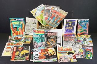 Comics - A collection of comics, mainly 1980's Battle Action Force, also featuring Judge Dredd,