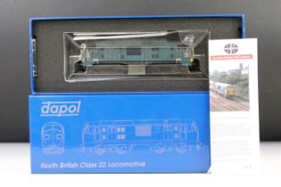 Boxed Dapol OO gauge D1000Z Class 22 6330 BR Blue weathered 'Kernow Model Rail Centre Exclusive'