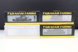 Four boxed/cased Graham Farish N gauge locomotives to include 372 951 Class 14 Diesel D9523 BR green