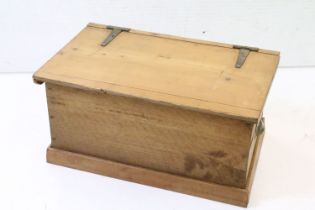 Pine Blanket Box, 26cm high x 53cm wide x 33cm deep