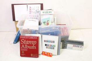 Large collection of British stamps & first days covers contained within albums, to include nine