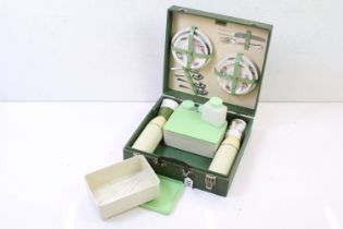 Brexton vintage picnic set, housing cups & saucers, thermos flasks & storage containers