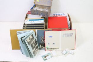 A large collection of British, Commonwealth and world stamps contained within albums together with