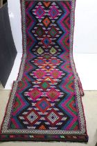 Old Suzni Runner Rug, 316cm x 86cm