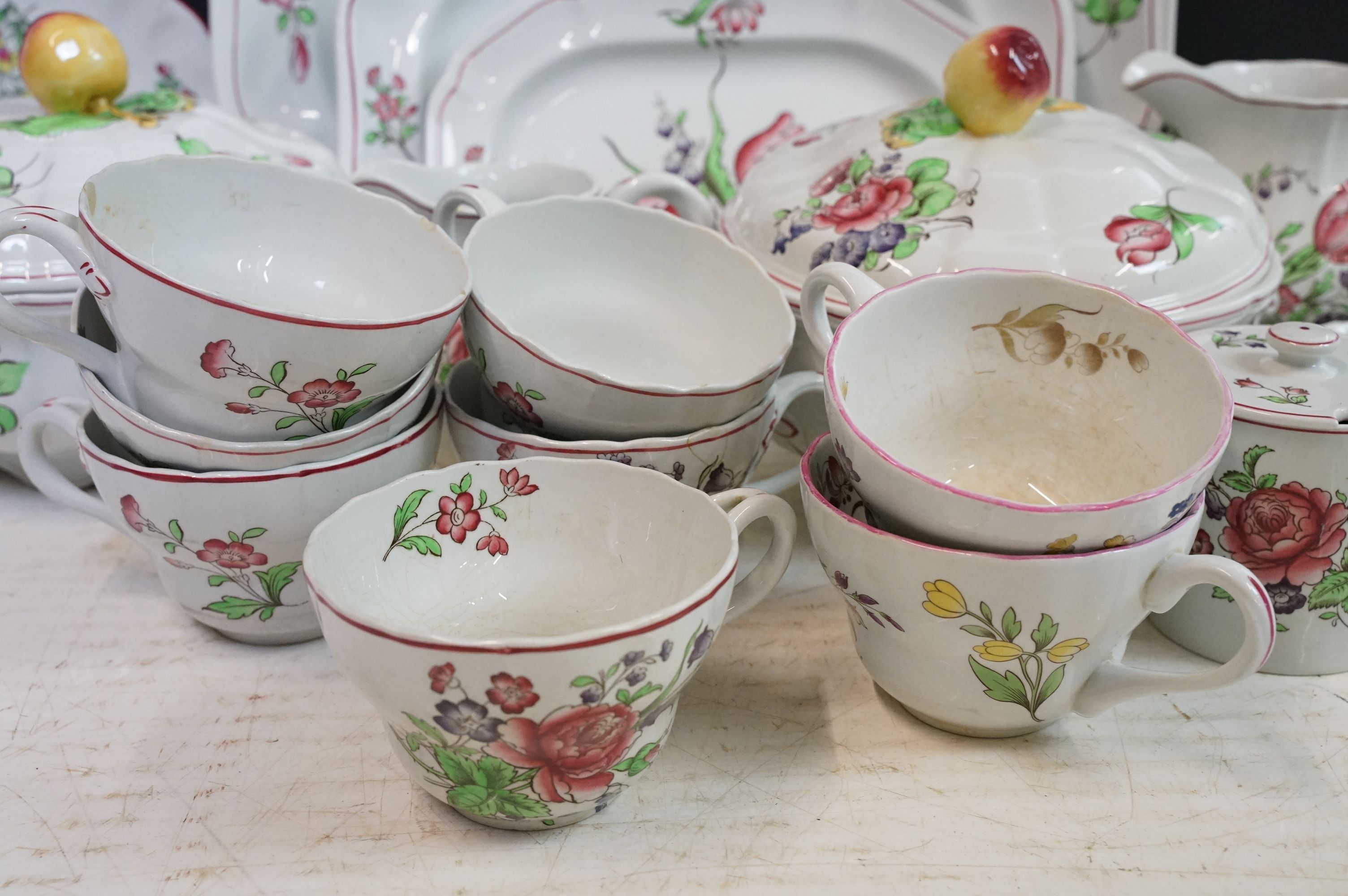 Copeland Spode / Spode 'Luneville' & 'Marlborough pattern tea and dinner ware to include 2 tureens & - Image 4 of 7