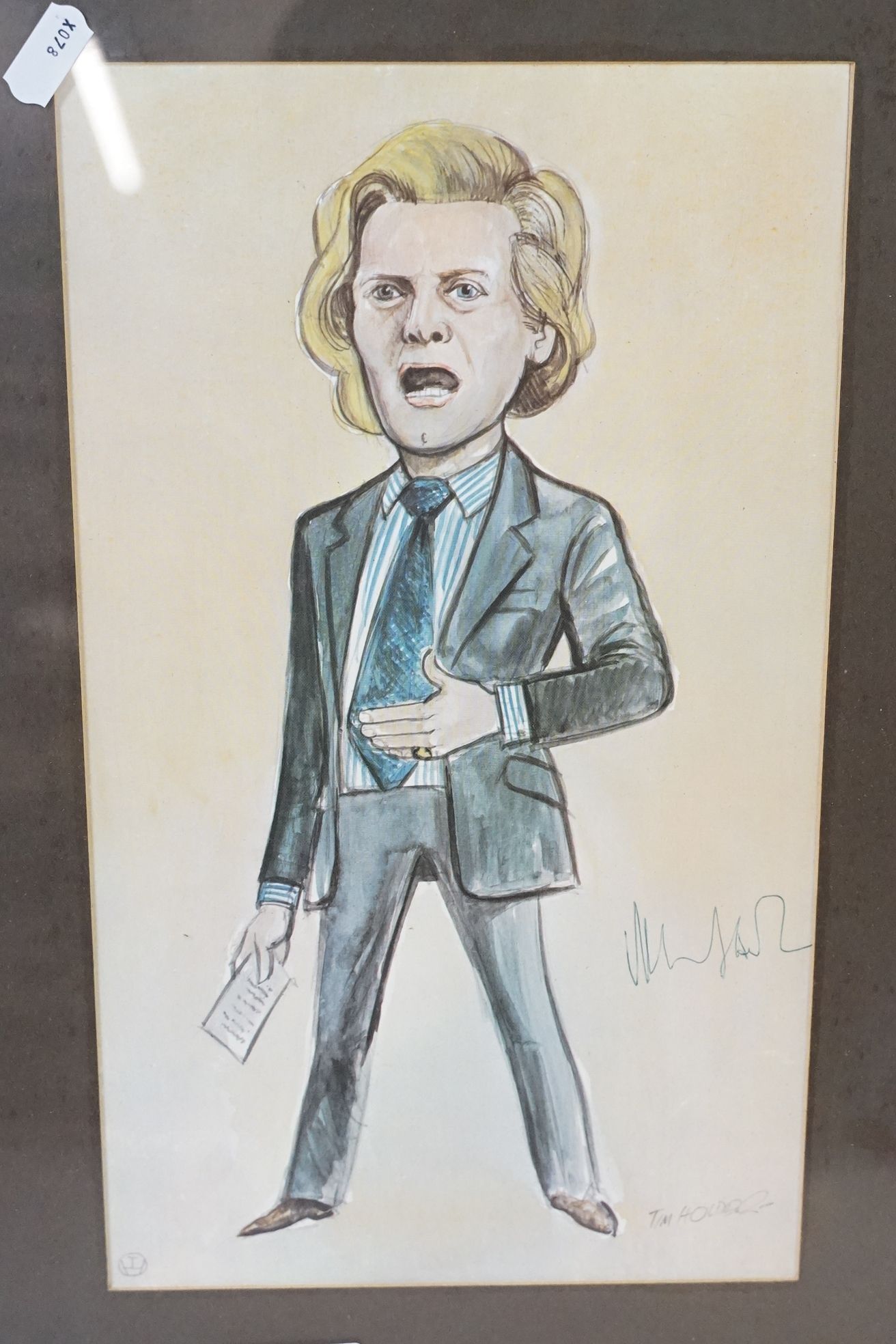 Two Tim Holder prints to include Margaret Thatcher (signed by Margaret Thatcher) and Michael - Image 6 of 11