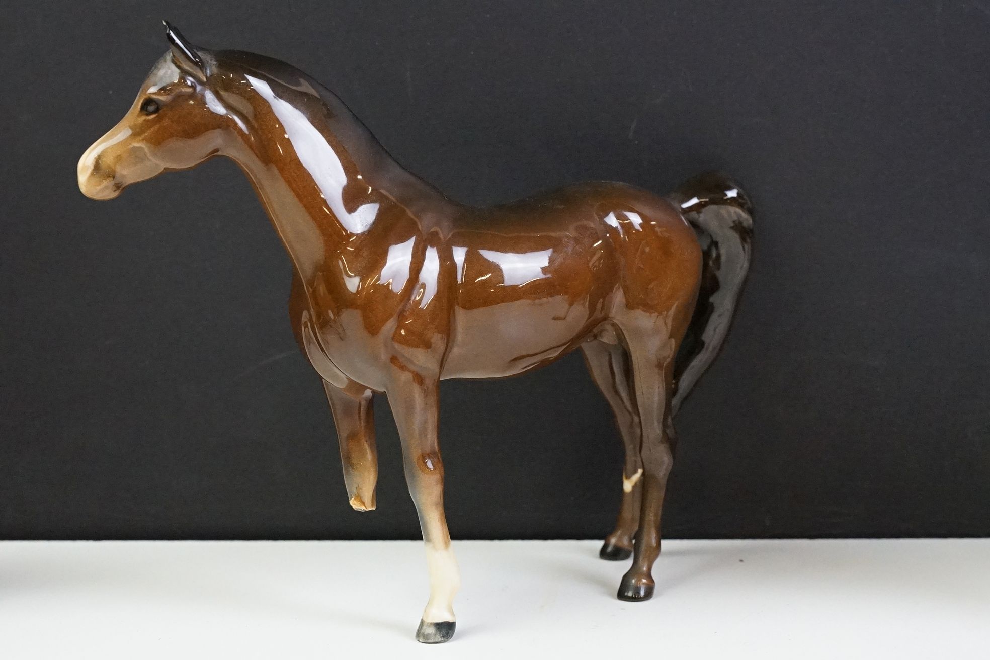 Collection of 10 Beswick porcelain horses to include five Palomino and five brown gloss examples ( - Image 9 of 13