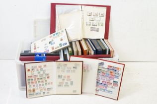 A large collection of British, World & commonwealth stamps contained within eighteen albums together
