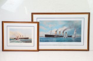 Two signed limited edition prints by Robert Taylor to include Titanic (283/500) and Titanic Last