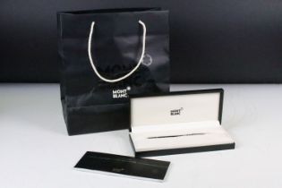 A Cased Mont Blanc Classique Ballpoint pen No.2866 complete with box, papers, gift bag....etc.