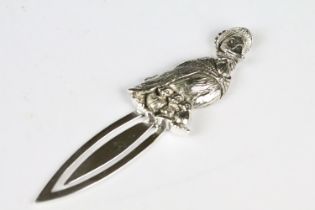 Silver Bookmark with Jemima Puddleduck finial