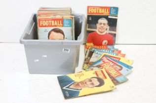 A collection of seventy seven issues of 1950's / 1960's Charles Buchan's football monthly magazines.