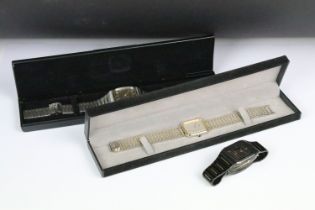 Three Gent’s Seiko Watches including 9020 / 5240, 8222 / 5130 and Black Ceramic M449 / 5310