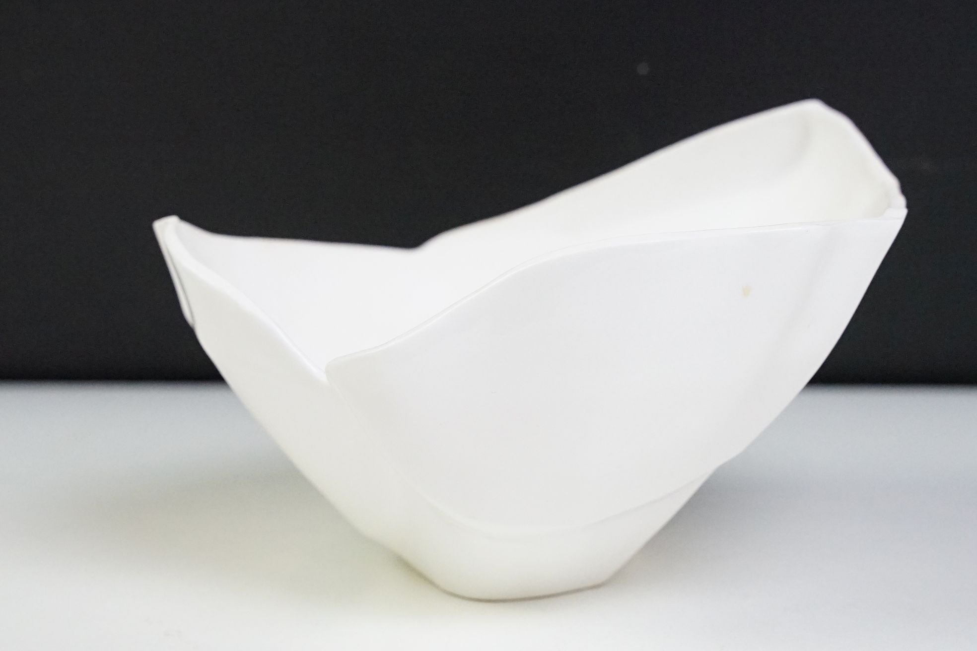 Frank Gehry for Tiffany & Co white ceramic rock series bowl. Tiffany & co mark to base along with - Image 5 of 10