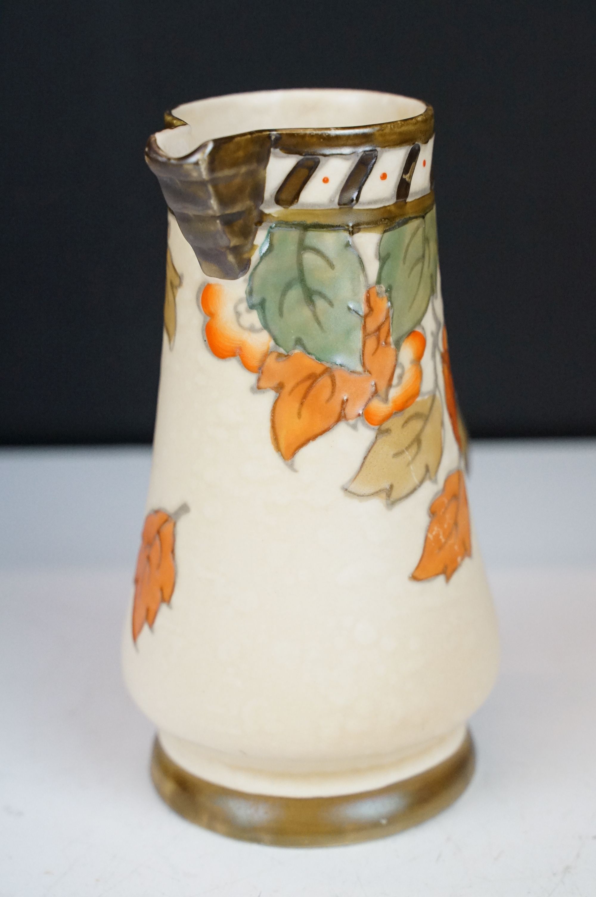 Charlotte Rhead for Crown Ducal - A 'Fruit Border' baluster form vase on ribbed ground, circa 1930's - Image 8 of 13