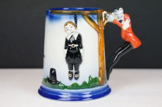 A Carlton Ware In Loving Memory 'Bass Brewery' Advertising Hanging Man & Devil Tankard, with