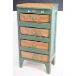 Part Painted Pine apple/vegetable storage drawers, 60cm wide x 44cm deep x 118cm high