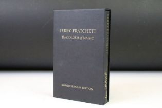 Book - Terry Pratchett - The Colour of Magic, limited edition hardback edition within slipcase,