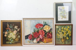 Patience Arnold (1901 - 1992), study of wild flowers, watercolour, signed lower right, 31 x 22cm,