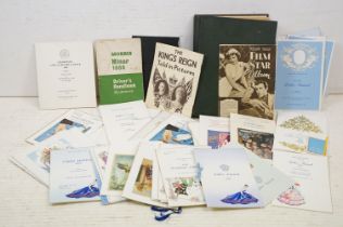 Collection of Masonic Ladies' Festival event programmes / menus, circa 1960's/70's, featuring Barn