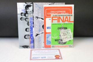 Football Autographs & Programme - West Brom v Everton FA Cup 1966 - FC Final programme, ticket and