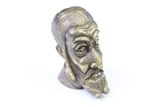 Brass vesta in the form of a rabbi