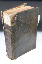 19th Century family Bible with Copious Notes Selected from the Commentary of the Rev. John Henry y