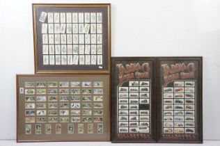 Taddy & Co Myrtle Grove, a series of 25 Railway Locomotives cigarette cards, framed and glazed in