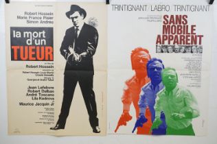 1964 an original French cinema poster ' La Mort d'un Tueur ', together with a 1971 poster for ' Sand